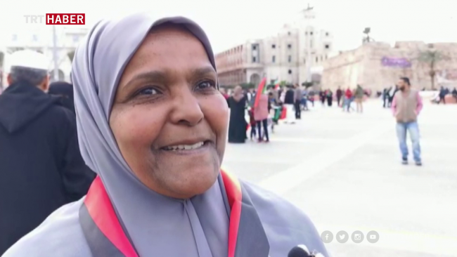 Libya'da Şehitler Meydanı'ndan Türkiye'ye teşekkür mesajları yağdı